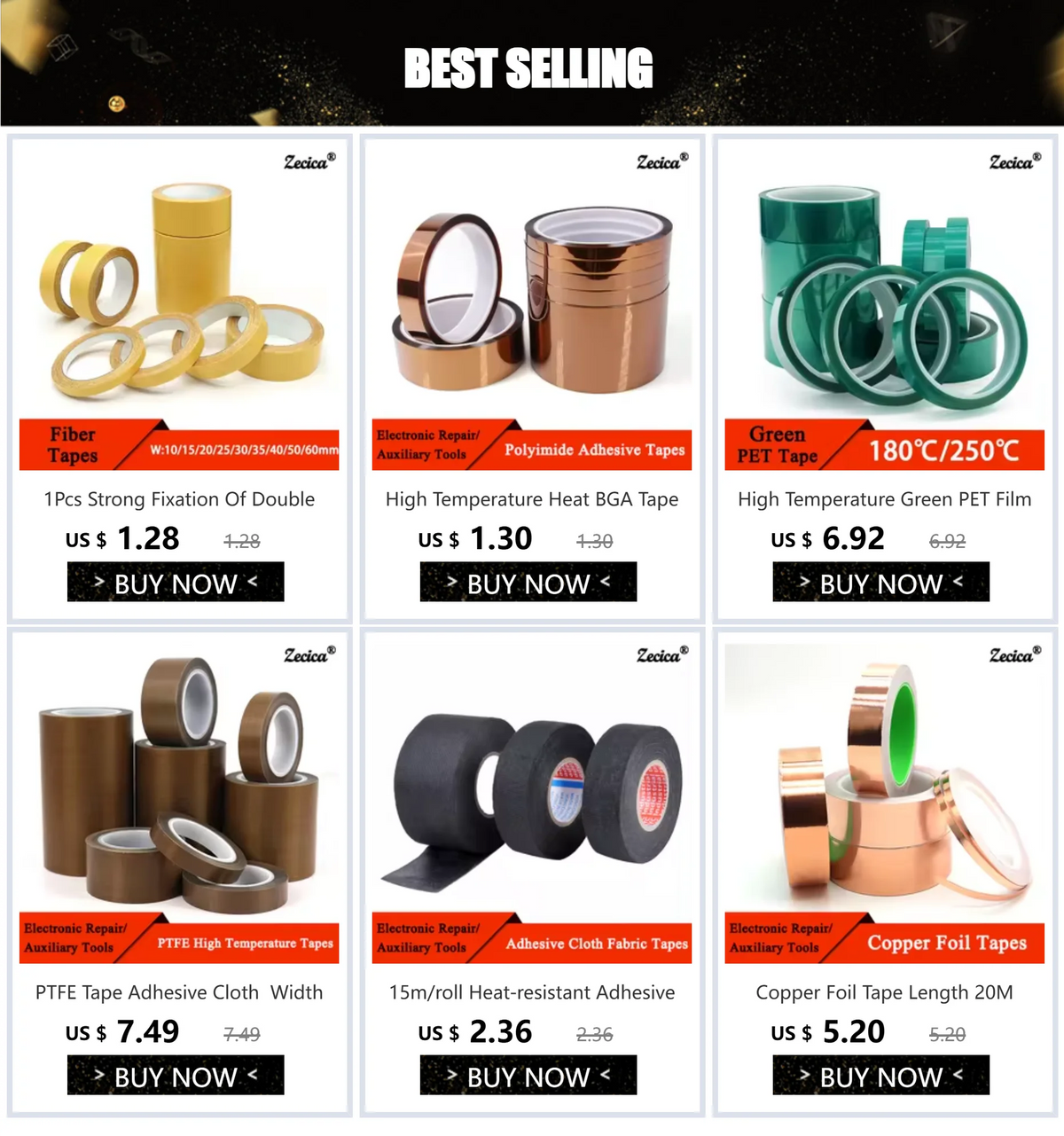 PTFE Adhesive Cloth Tape | 0.13/0.18mm High-Temp | Vacuum Sealing Insulation