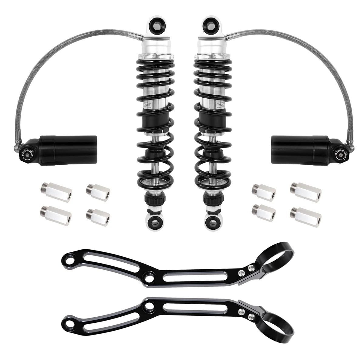 Harley Touring Rear Shocks | Remote Reservoir | 2014-2023 Fit
