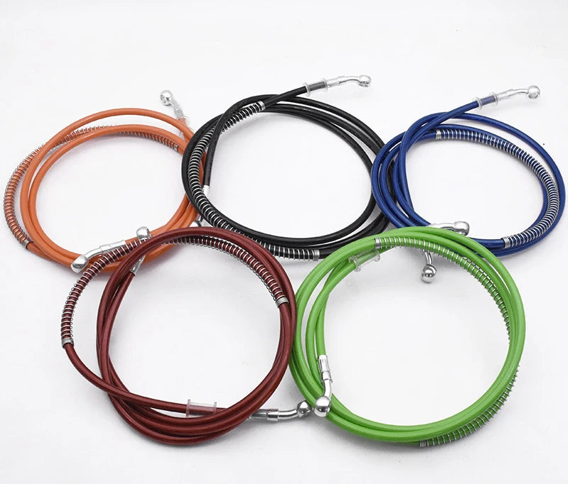 Braided Hydraulic Brake Hose | 10mm Banjo, 28-Degree Fitting | Universal Motorcycle Racing Line
