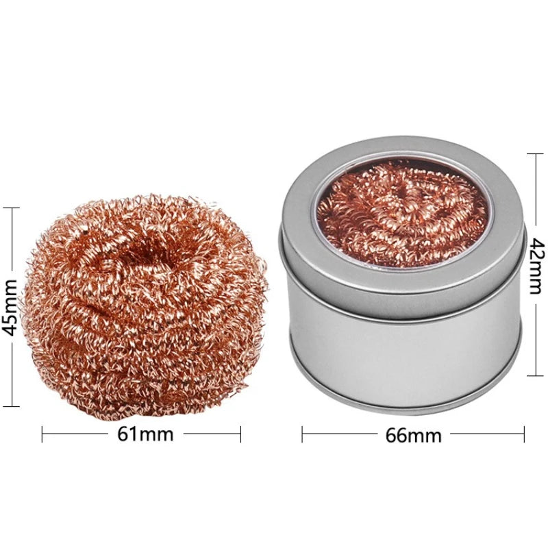 Soldering Iron Cleaning Ball | Brass Wire Sponge, No Water Needed | Tip Cleaner