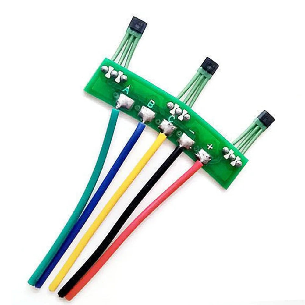 Electric Vehicle Hall Hall Sensor 10G 3144 3143 Cable Green Motor PCB Parts Board With 120 Degree Wires Electrical Panel