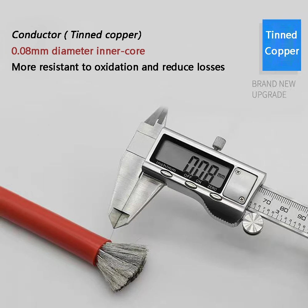 Super-Soft Silicone Wire | Red/Black 6–24AWG | Car Battery / Power