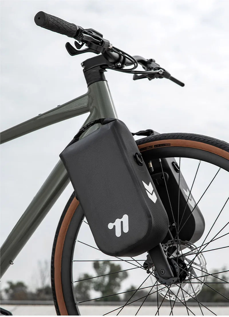 WEST BIKING Bike Front Fork Bag Quick Release Waterproof For Mtb Road Bike Bikepacking Cycling Storage Bag 5.5L Large Capacity