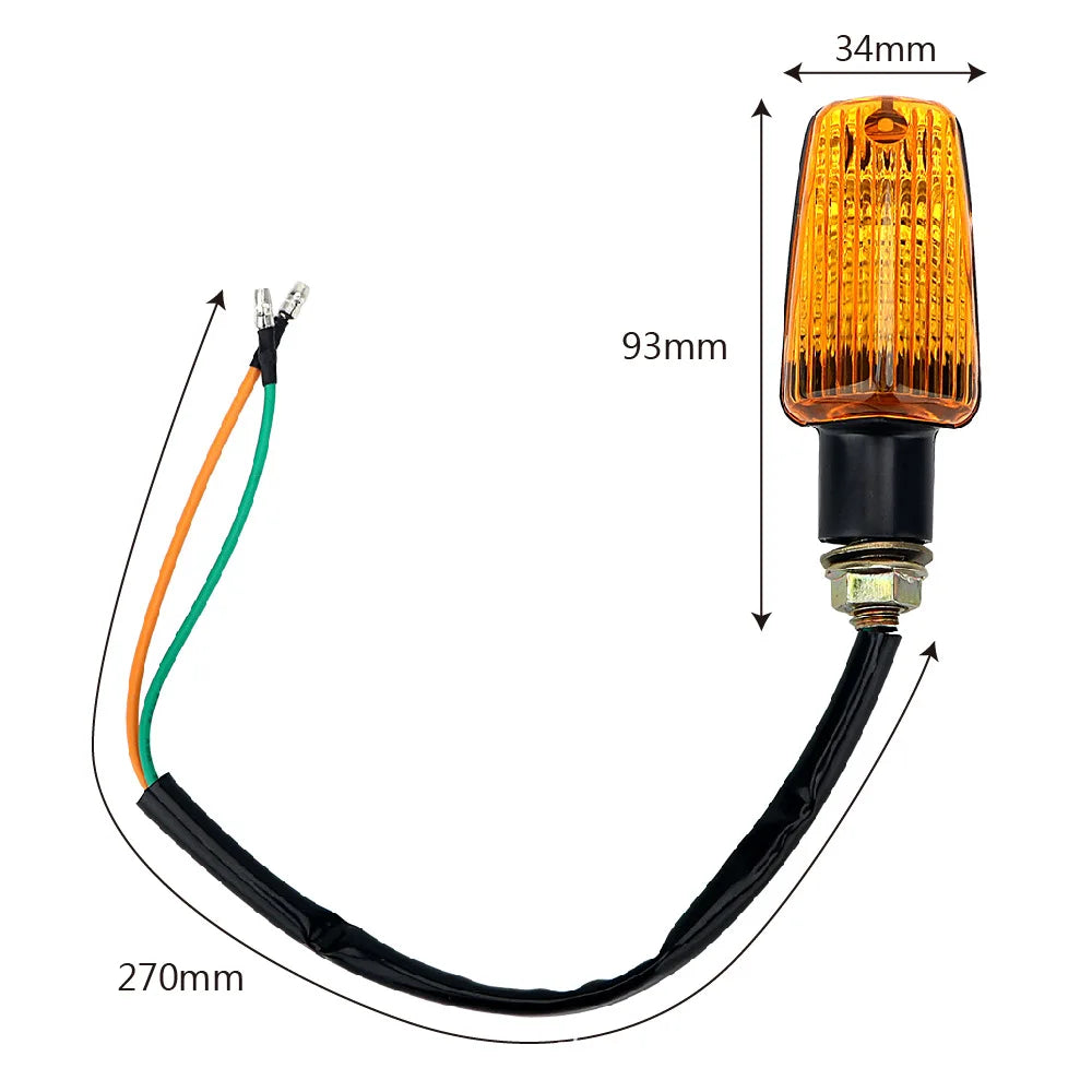 4PCS Universal Motorcycle Blub Turn Signal Lamp Turning Indicators Light Blinkers Signal Amber Bike Motorcycle Accessories 12V