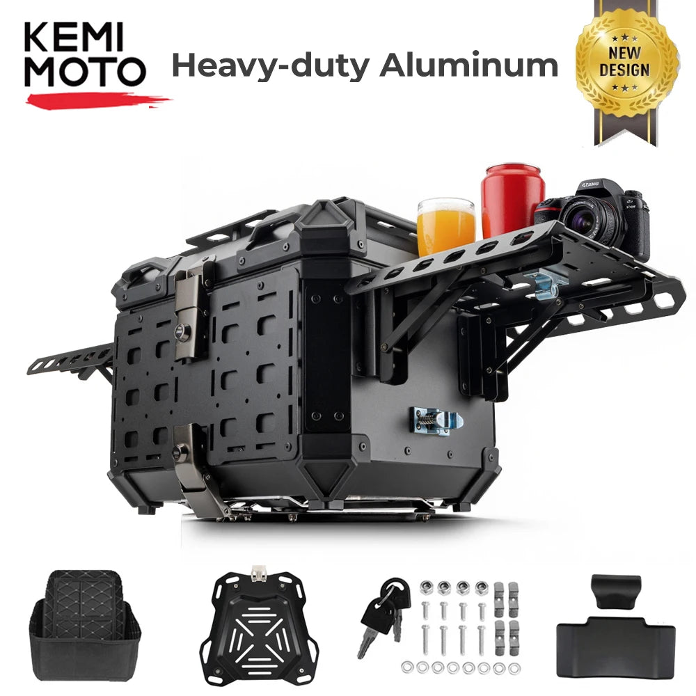 45L Aluminum Top Case | Lockable Rear Luggage Box
