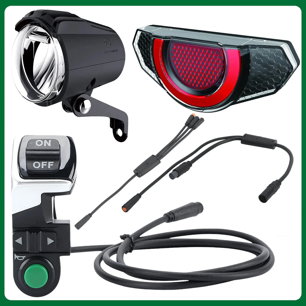 Ebike light LED Electric Bike Front Rear Light（This product is out of stock, please do not place an order, thank you））