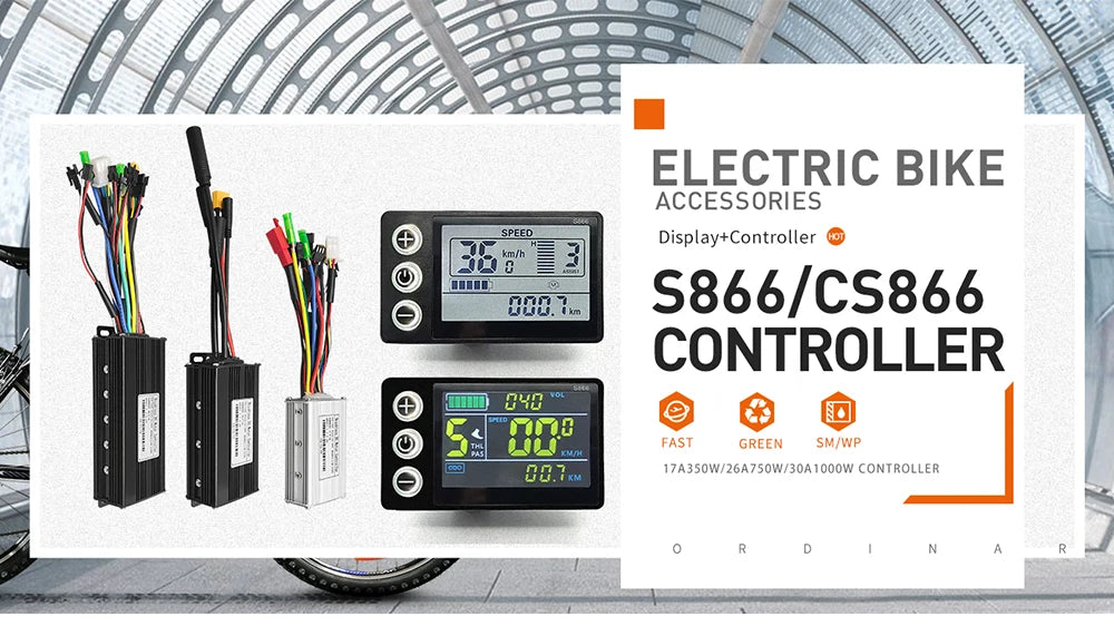 Sine Wave Controller Kit | 17/26/30A | S866 LCD Display