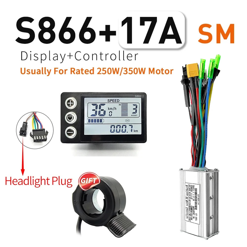 Sine Wave Controller Kit | 17/26/30A | S866 LCD Display