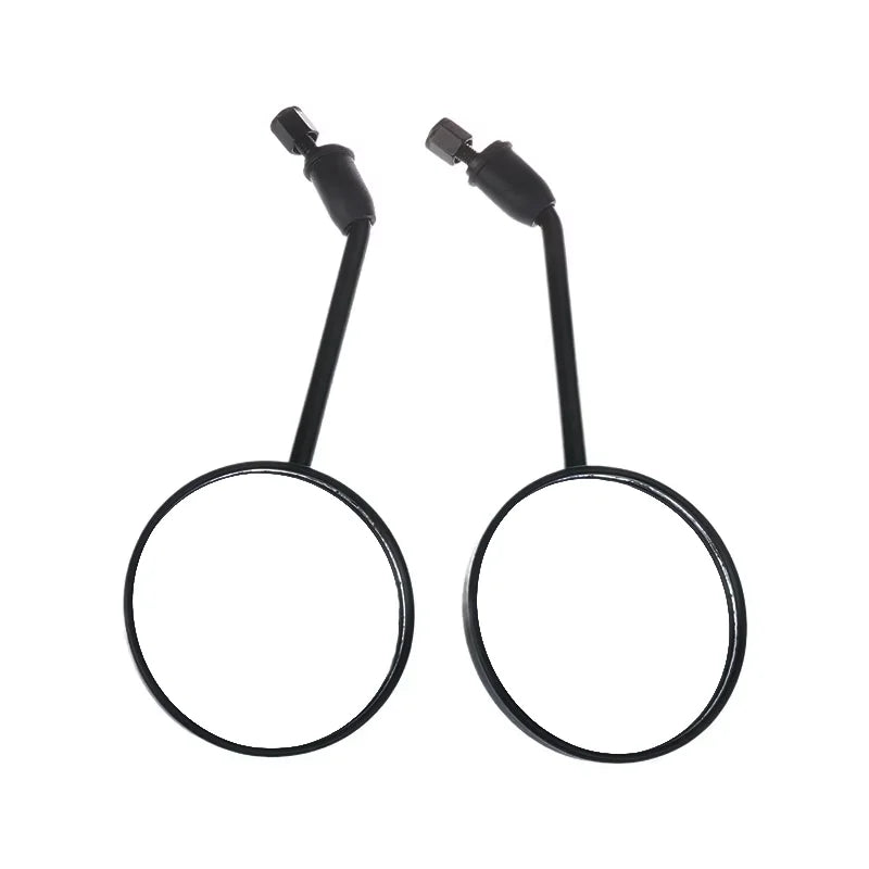 Universal Motorcycle Mirrors | 8mm Adjustable | Pair, Black