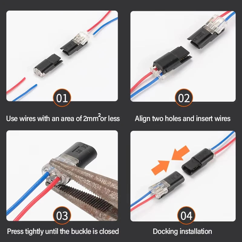 No-Strip Quick Wire Connectors | Dual-Line | Automotive