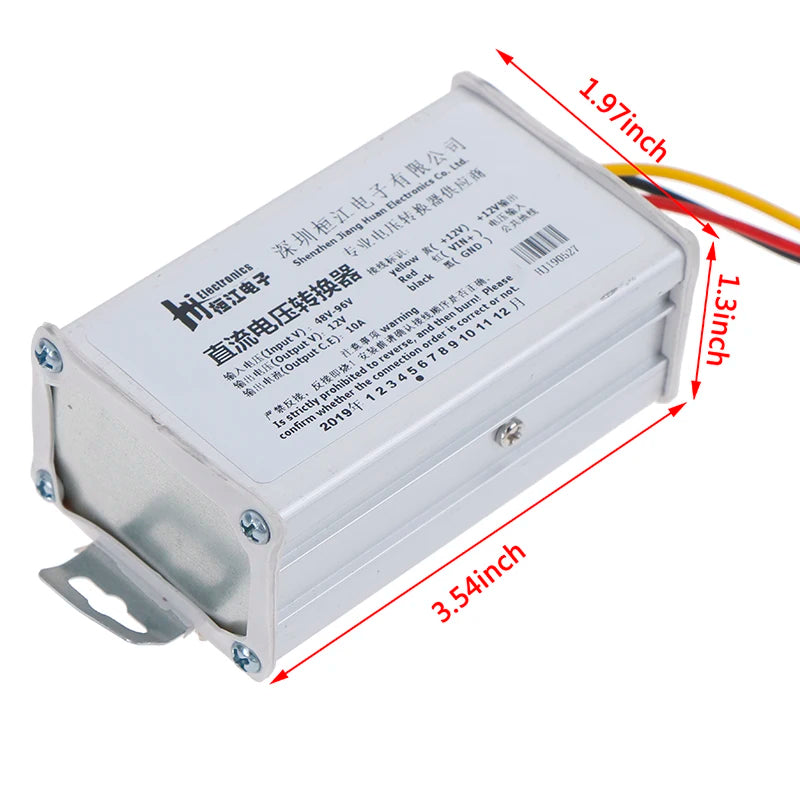 DC Step-Down Converter | 48–96V to 12V 10A | 120W