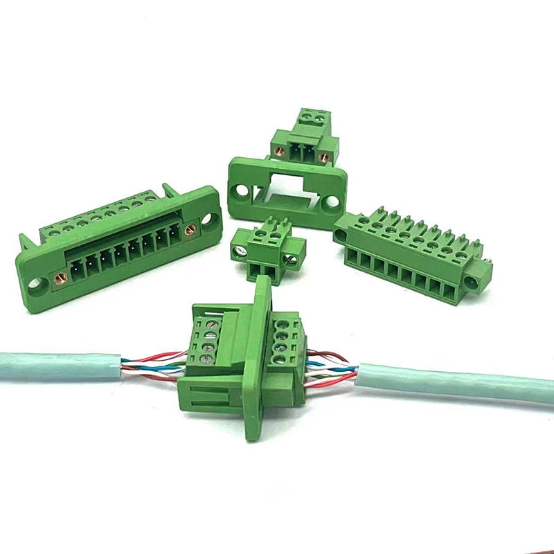 1Set  Pitch 3.81mm 2P/3P/4P/5P/6P/8P/9P Pluggable Terminal Block Connector JM15EDGKM 3.81mm Pitch