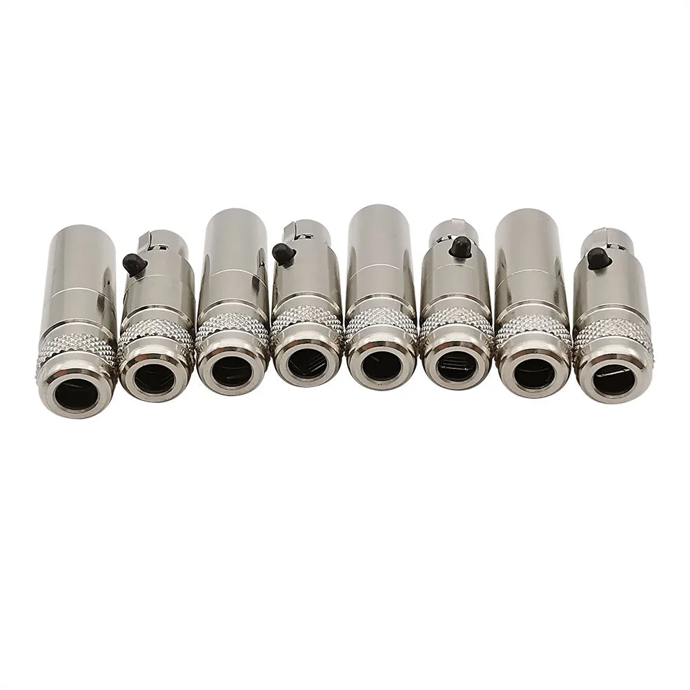 1Pair Metal Mini XLR 3/4/5/6 Pin Female Plug Male