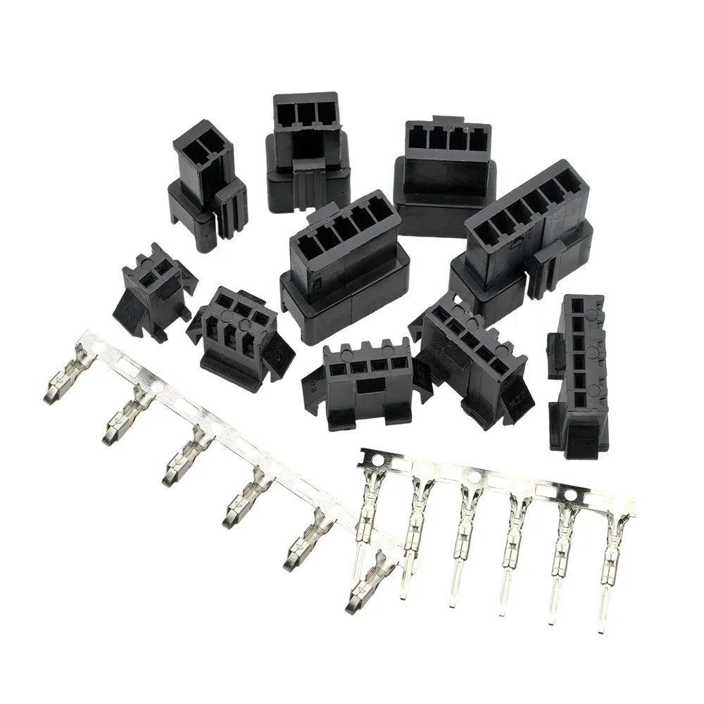 JST SM Connector Kit | 2-6 Pin 2.54mm | 10 Sets w/ Terminals
