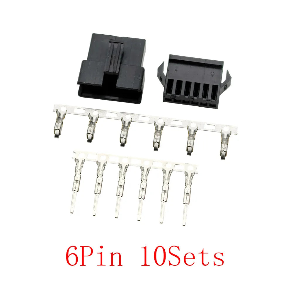 JST SM Connector Kit | 2-6 Pin 2.54mm | 10 Sets w/ Terminals