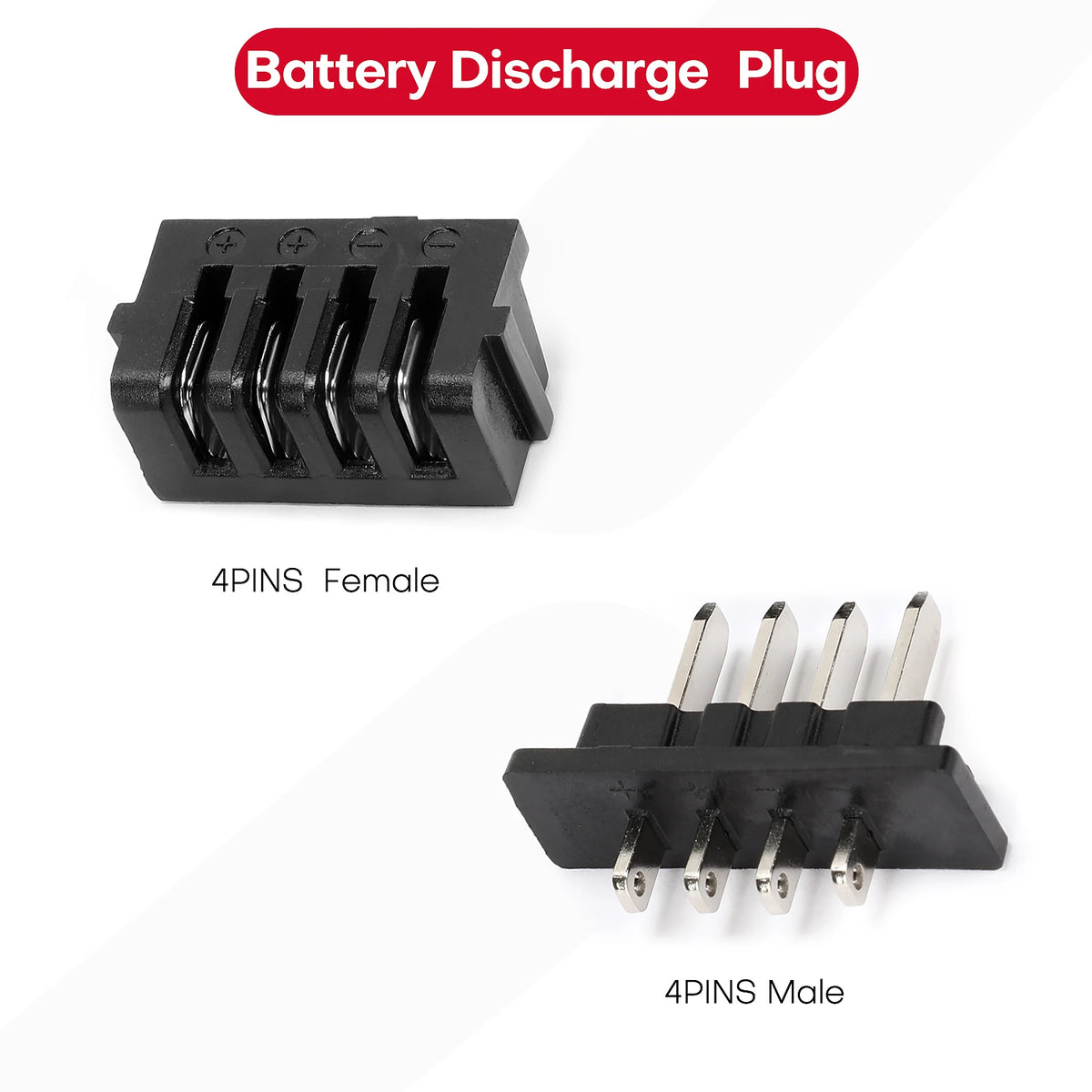 Hailong Power Discharge Connector 4pins / 5pins Male Or Female/ Ebike Parts Power Plug