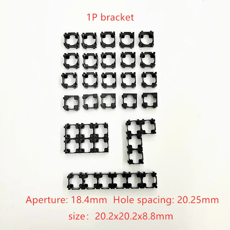 18650 Battery Holder Brackets | Anti-Vibration | 10–100 PCS