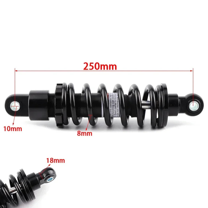 Rear Shock Absorber 250mm | Scooter/ATV/Moto
