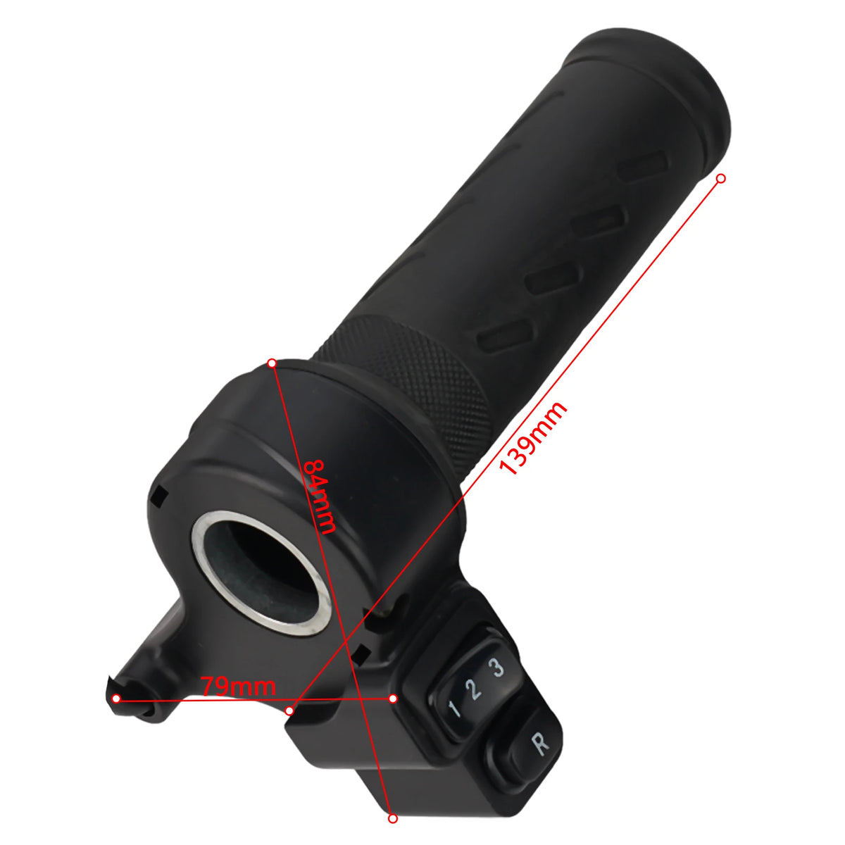 3-Speed Twist Throttle | 24V–72V | E-Bike & Scooter