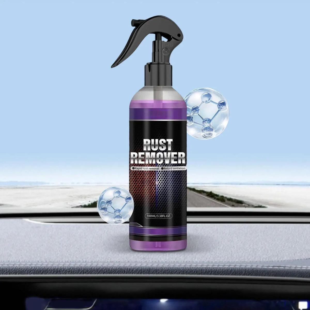 100ml Removal Cleaning Spray Rust Remover For Metal Rust Removal Spray for Beginners Family Automotive Interior Truck SUVs