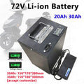 GTK 72V Li-Ion Battery 20/30Ah | Bluetooth BMS 20S | 800-2000W Motors