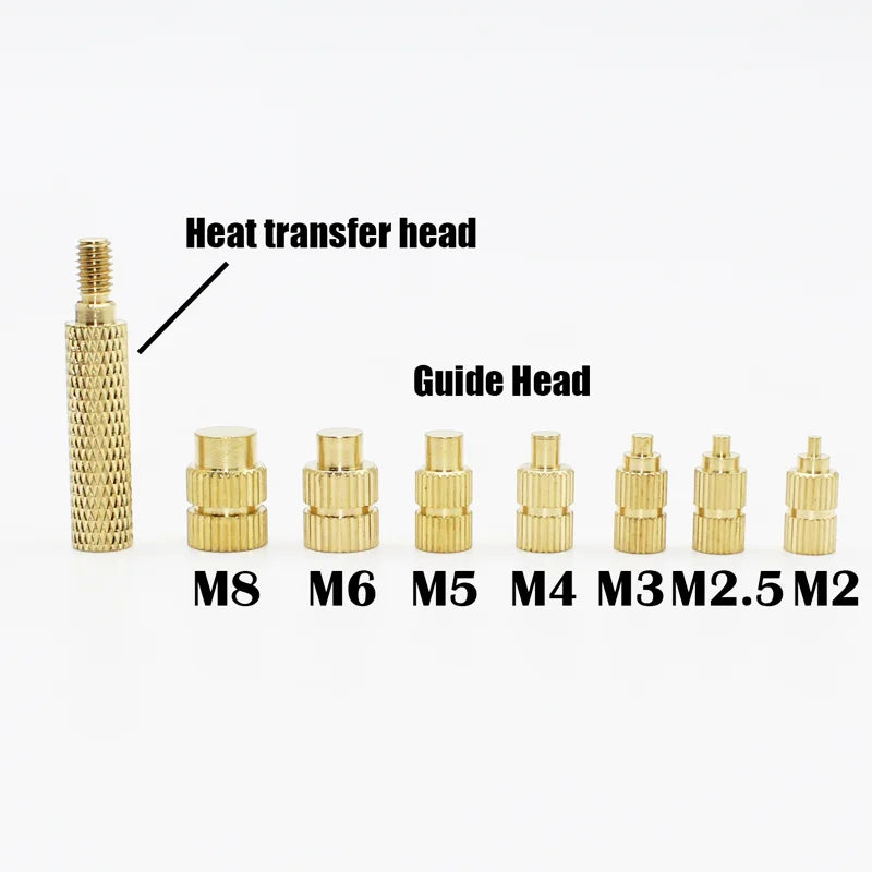 Brass Insert Nut Kit | M2–M4 Heat-Set | 3D Printer Accessory