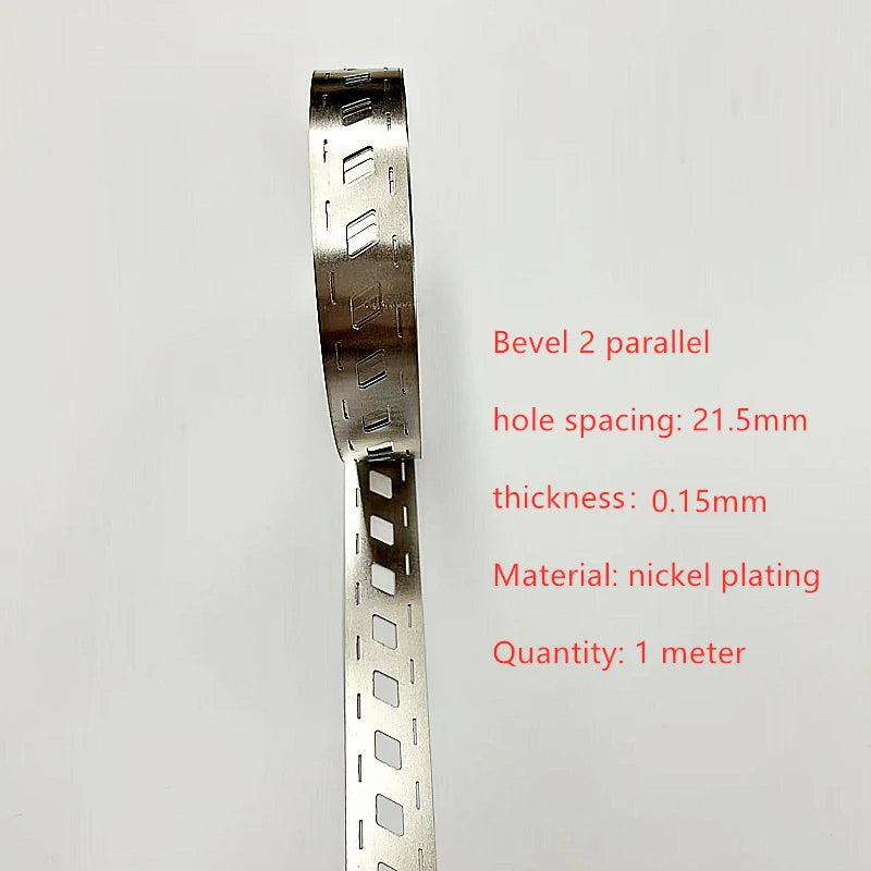 21700 Nickel Sheet 1m | Bevel Strip | Nickel-Plated