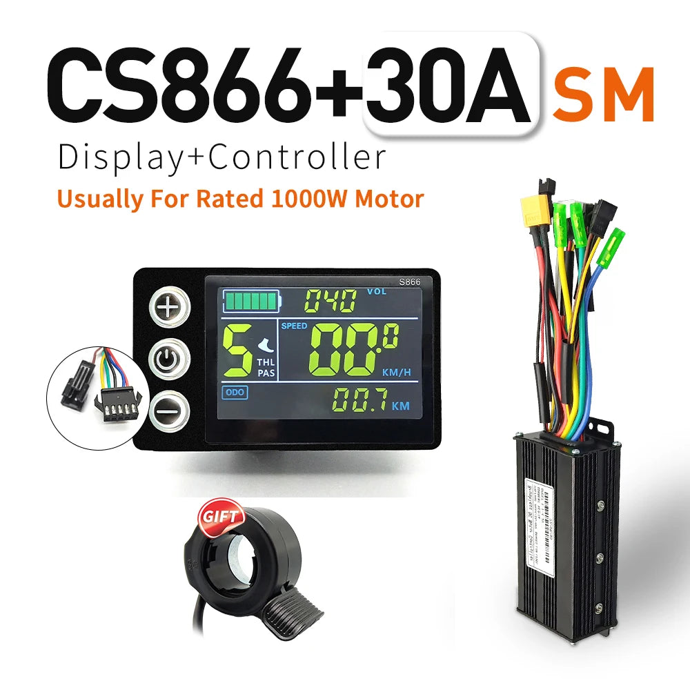 Sine Wave Controller Kit | 17/26/30A | S866 LCD Display