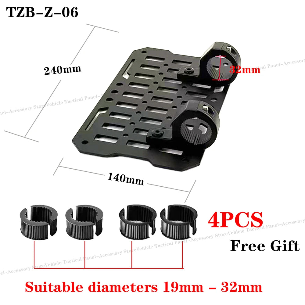 Motorcycle Molle Panel universal navigation bracket multifunctional crossbar mobile phone GPS fixed bracket riding equipment