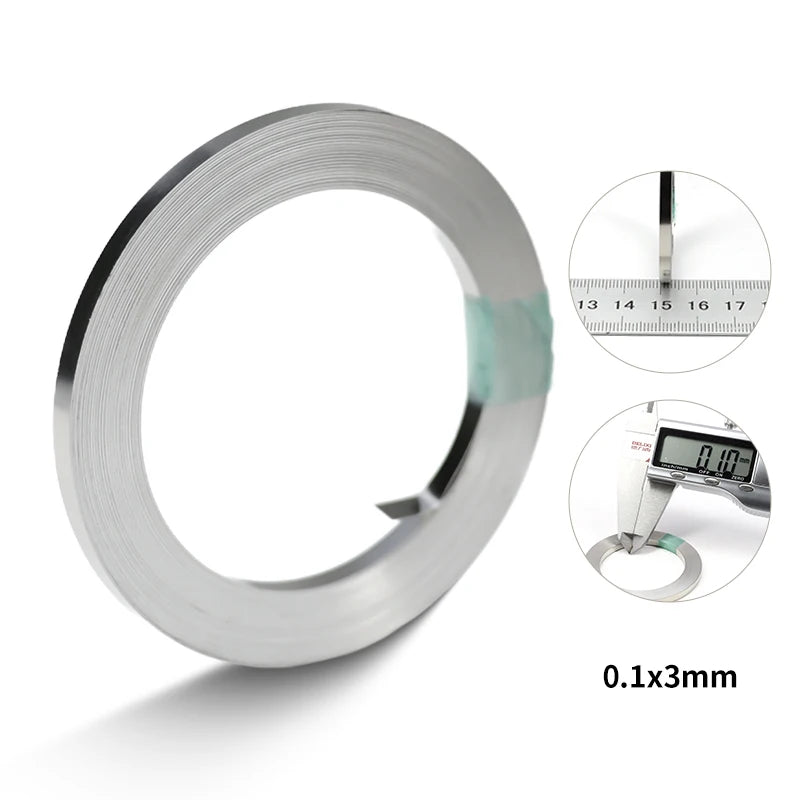 Nickel Strip Roll 10m | 0.2 x 8mm | Battery Spot Welding