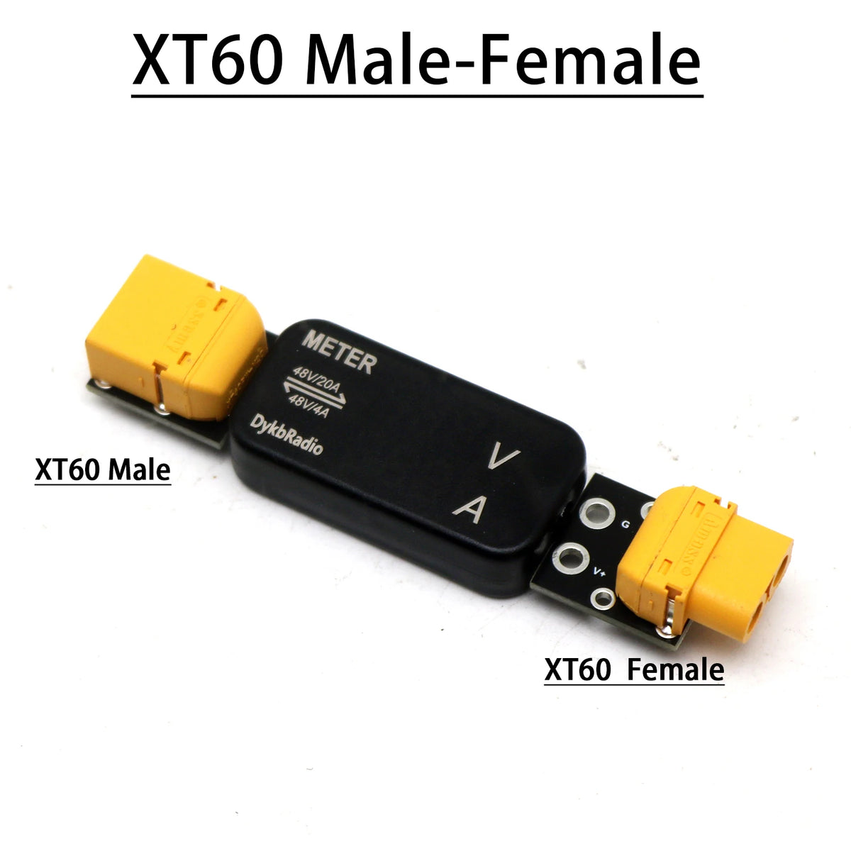 XT30/XT60 DC Meter | Voltage & Current | 20A Bidirectional