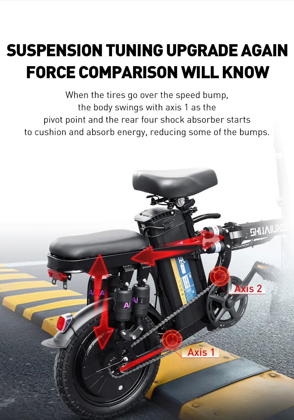 14in Folding E-Bike | 48V 400W Up to 40 km/h | Mini City Commuter