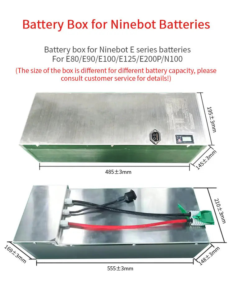 Lithium Battery Box | Aluminum Shell | NIU / Ninebot / SOCO