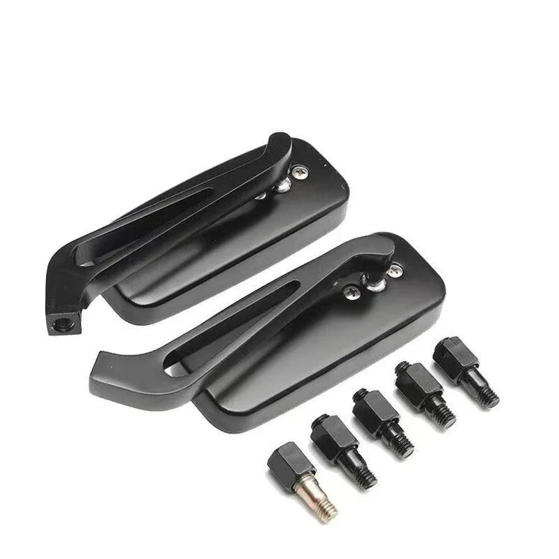 Universal Side Mirrors | Adjustable Rear-View Pair | 8mm/10mm Thread