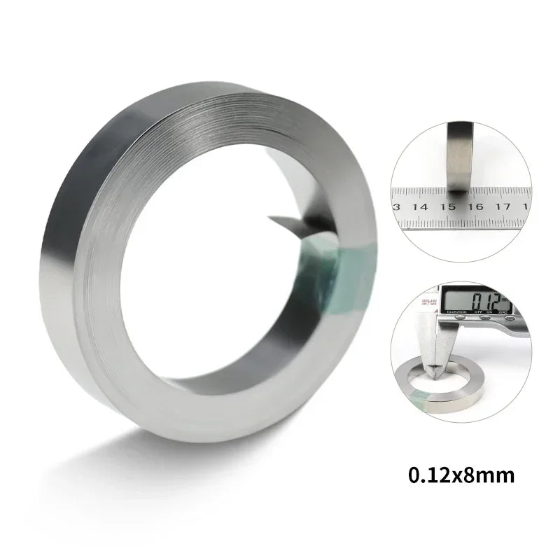 Nickel Strip Roll 10m | 0.2 x 8mm | Battery Spot Welding