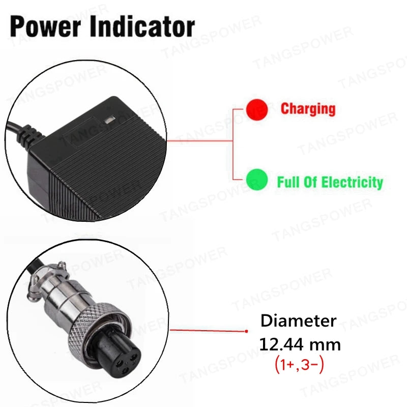 54.6V 3A Li-ion Charger | 48V 13S Rapid | Fan-Cooled