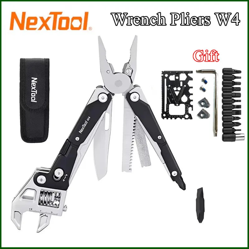 NexTool W4 11-in-1 Multitool | Wrench, Pliers & Knife | Trail Kit