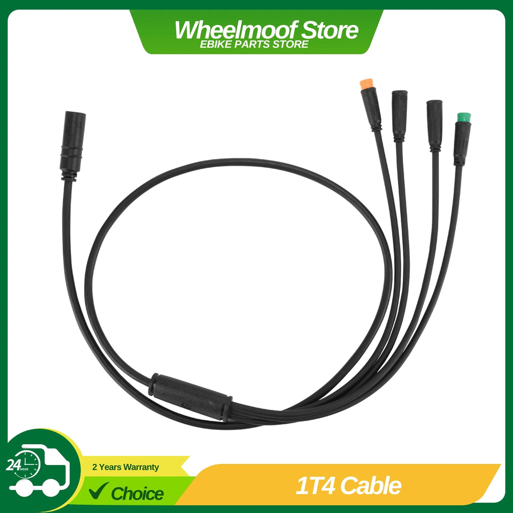 1T4 Cable Wiring Harness | Bafang BBS01, BBS02 & BBSHD Mid-Drive Motors