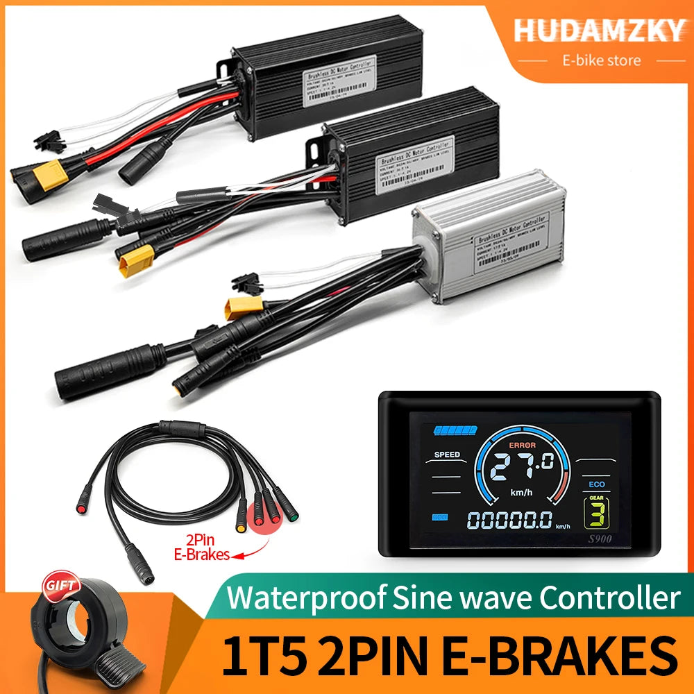 E-Bike Sine Wave Controller | S966 Display Ready | 24/36/48V