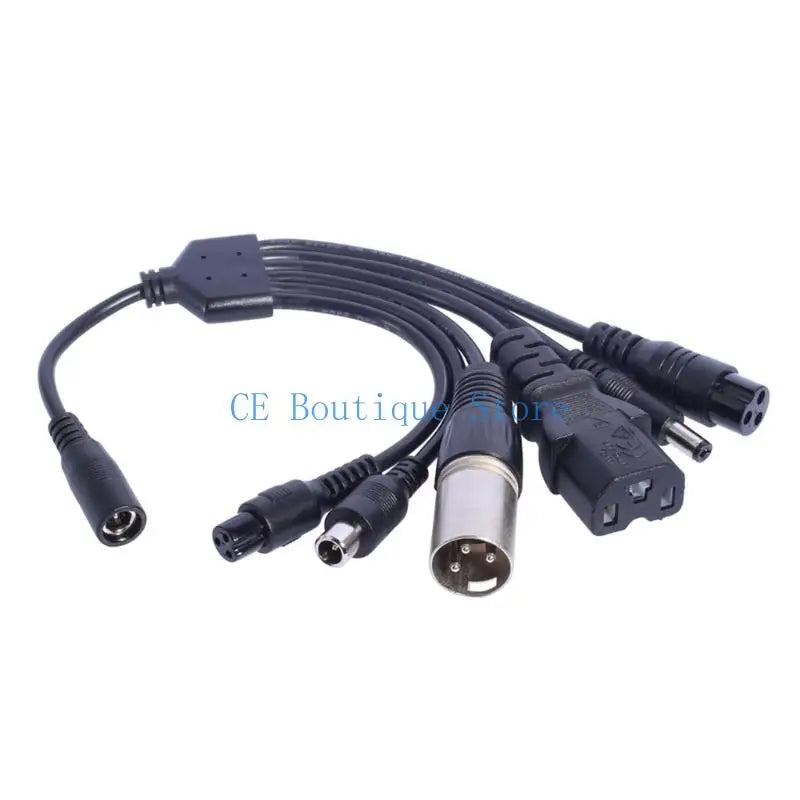 1-to-6 Charging Adapter Set | 5.5x2.1mm to 6 Plugs | E-Scooter