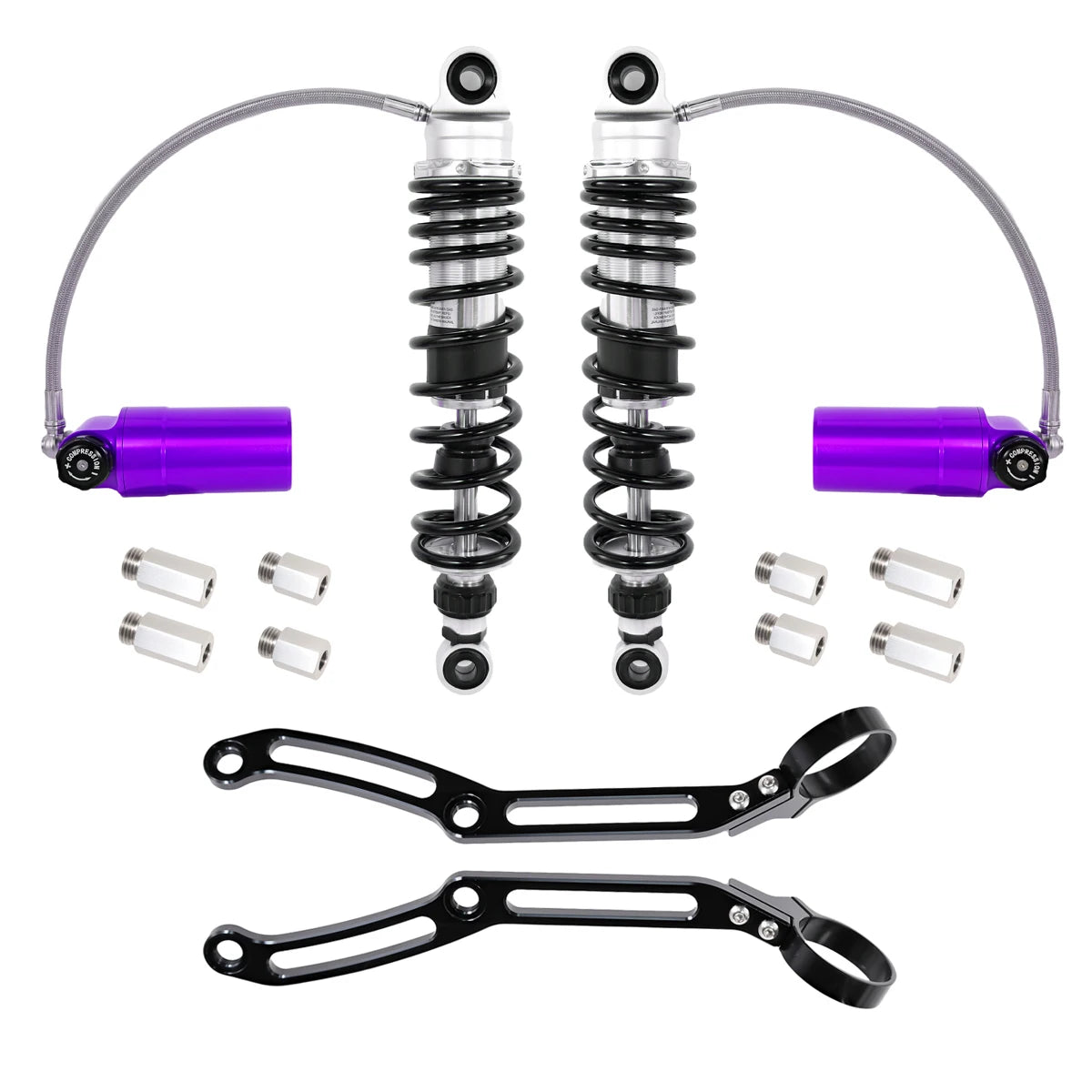 Harley Touring Rear Shocks | Remote Reservoir | 2014-2023 Fit
