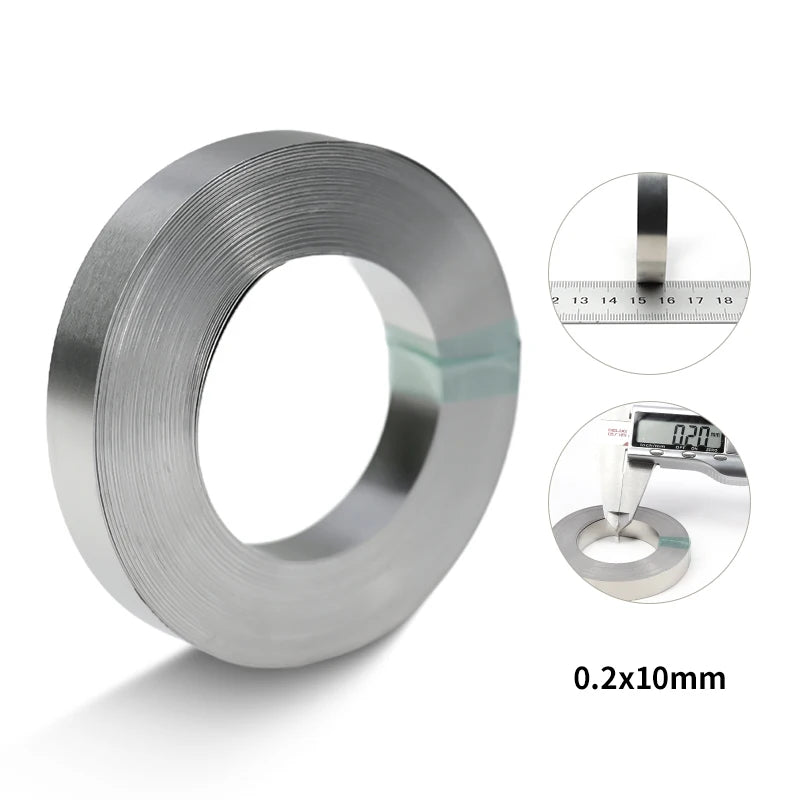 Nickel Strip Roll 10m | 0.2 x 8mm | Battery Spot Welding