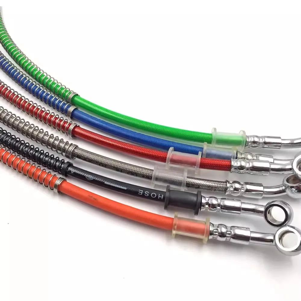 Braided Hydraulic Brake Hose | 10mm Banjo, 28-Degree Fitting | Universal Motorcycle Racing Line
