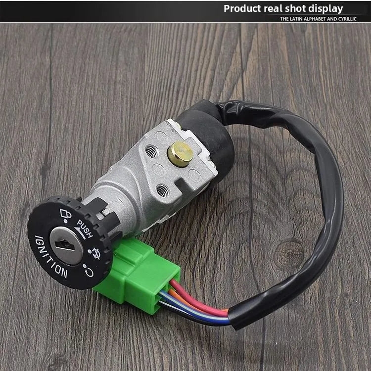 HJ110 Full Vehicle Lock Set | Steering Head Lock | Anti-Theft