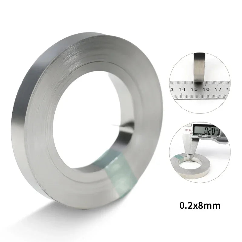 Nickel Strip Roll 10m | 0.2 x 8mm | Battery Spot Welding