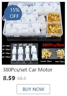 1set 2.8mm 2/3/4/6/9 pin Automotive Quick connection Electrical wire connector Male Female cable terminal plug Kits Motorcycle