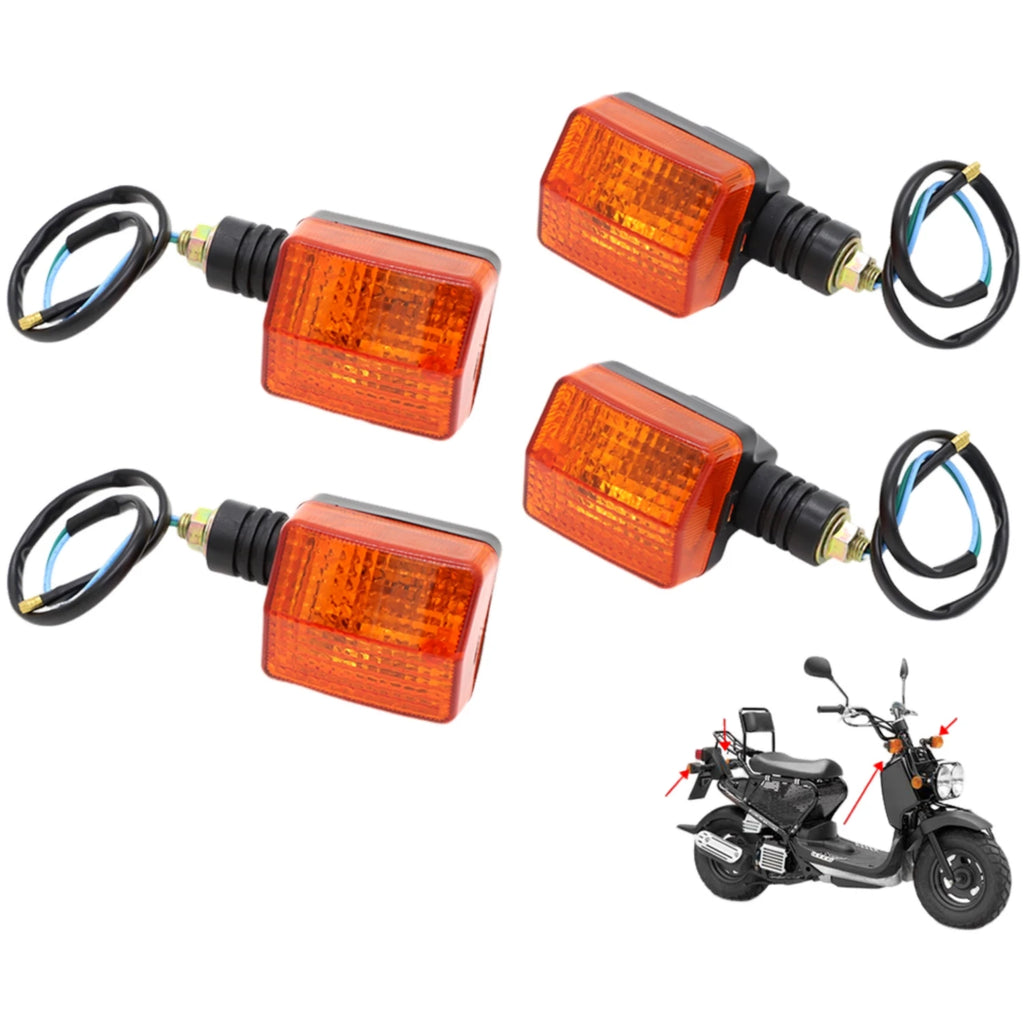 4pcs Rear Turn Signal Light Indicator Scooter Blinkers 33650-GEZ-305 33600-GEZ-305 For Honda Zoomer NPS50 Ruckus 50 2003-2012