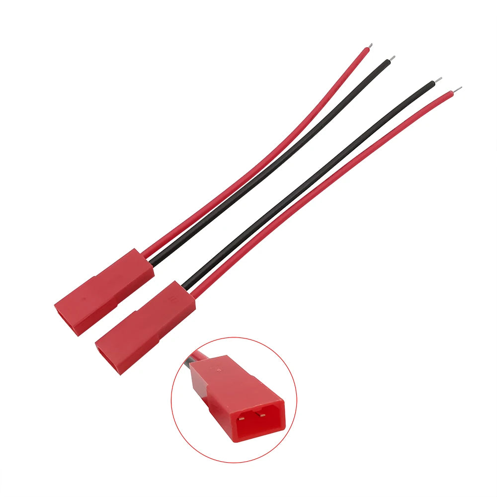 JST 2-Pin Connector Cables | Male & Female | LED Strip / RC BEC