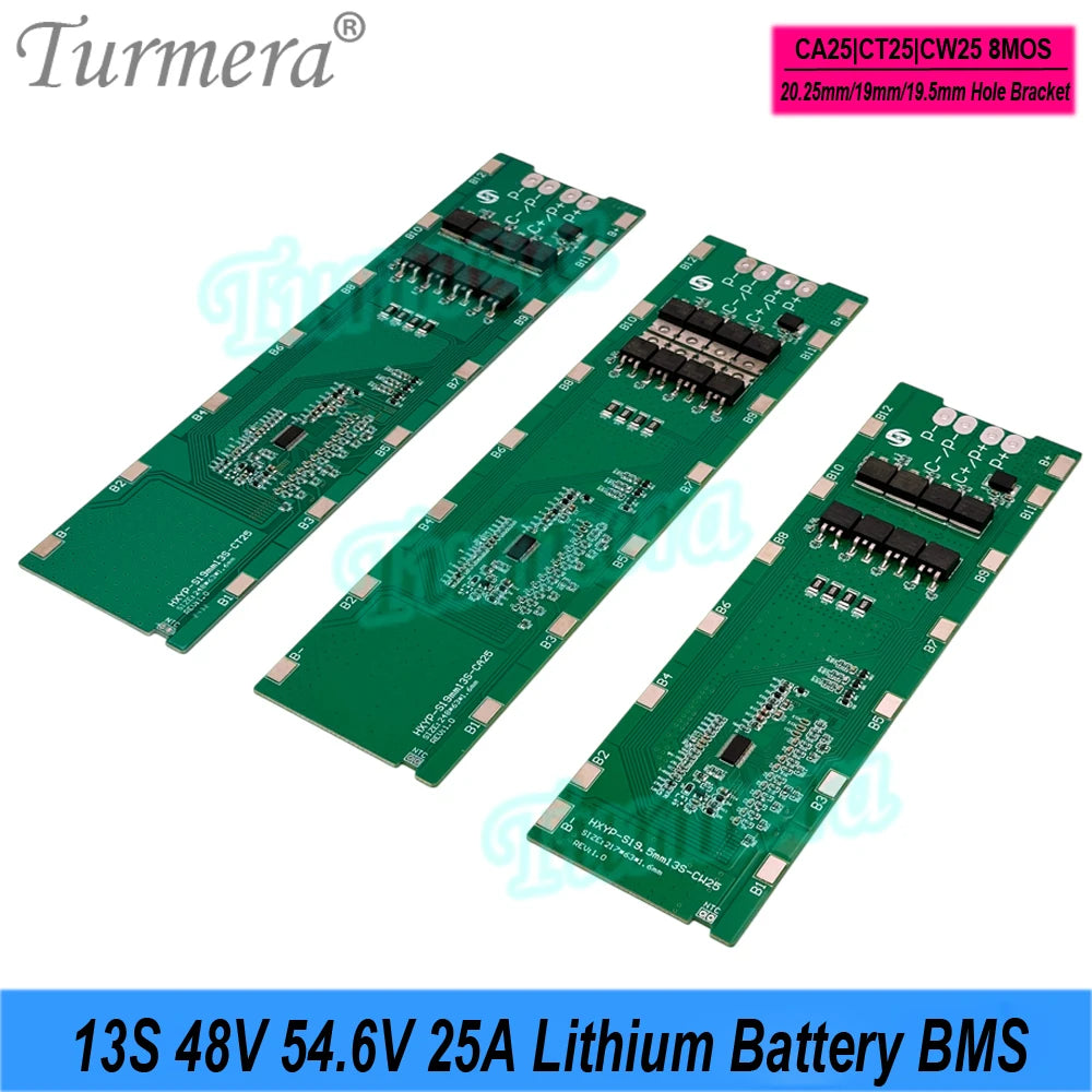 Lithium Battery BMS | 13S 48V 25A | E-Bike & E-Scooter Pack Building