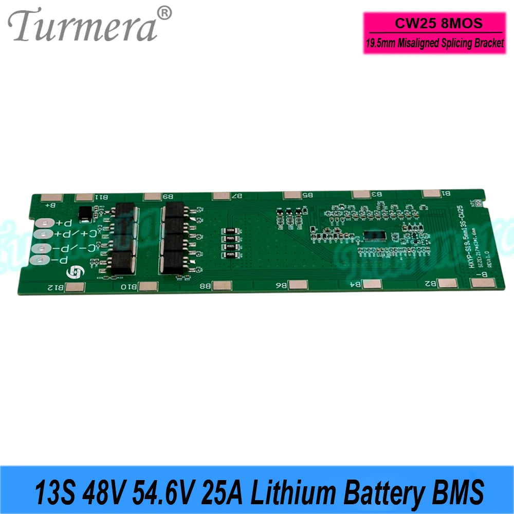 Lithium Battery BMS | 13S 48V 25A | E-Bike & E-Scooter Pack Building
